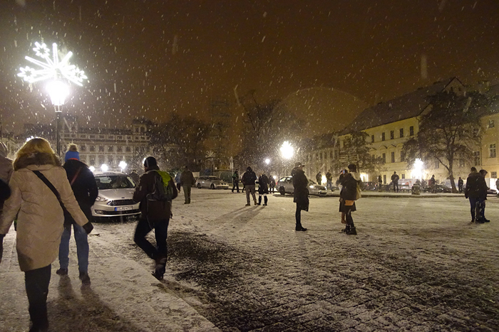 Ano Novo em Praga com neve
