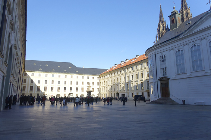 Pátio do Castelo de Praga