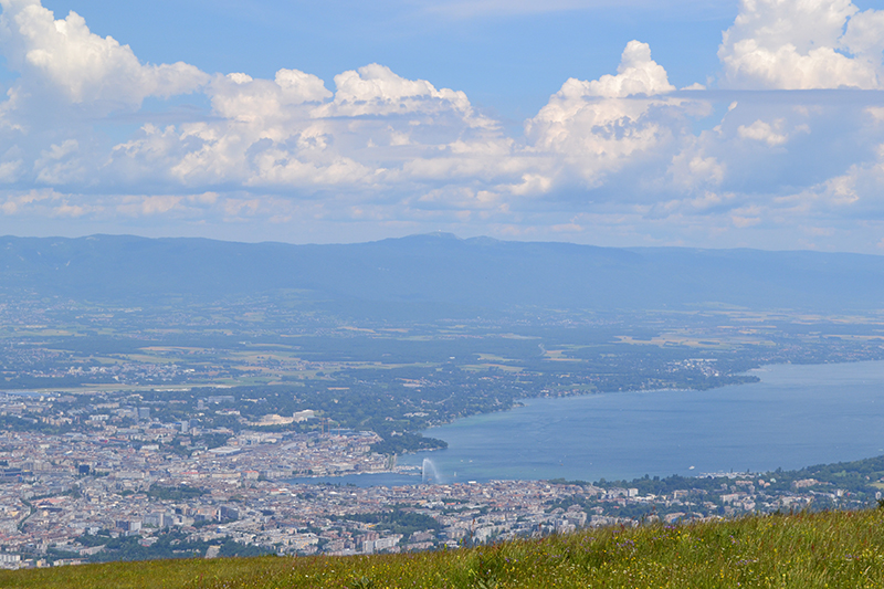 Vista de Genebra em Salève - França